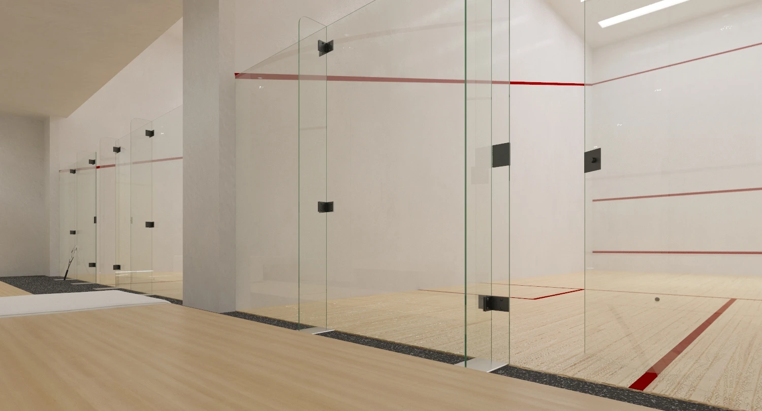 Double Squash Court 3D Model_06